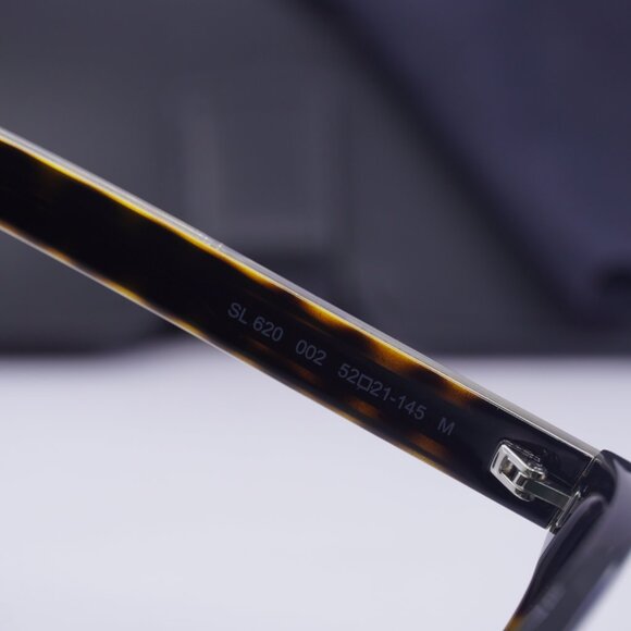 Saint Laurent SL620 002 Round Sunglasses - Havana/Grey - Picture 6 of 10